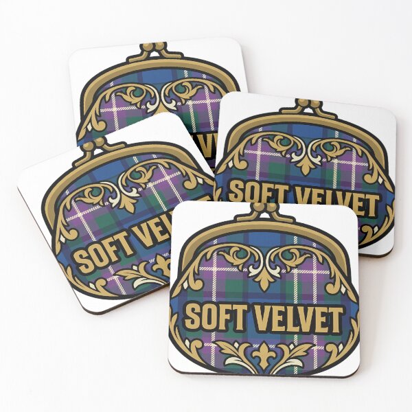 Item preview, Soft Velvet Pouch - Highland Gothic Emblem designed and sold by IllumeInk.