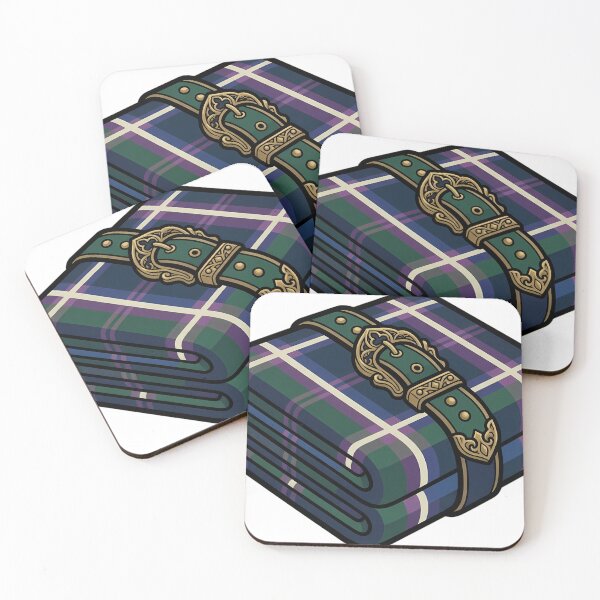 Item preview, Tartan Throw Blanket - Folded Highland Emblem designed and sold by IllumeInk.