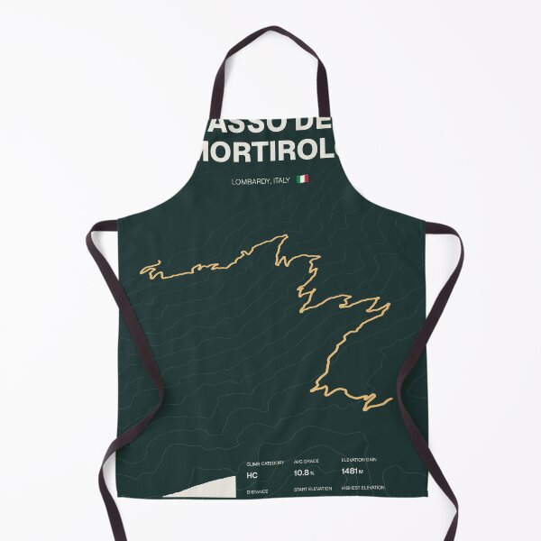Item preview, Passo del Mortirolo Italy Cycling Route Map & Elevation Profile designed and sold by montivelo.
