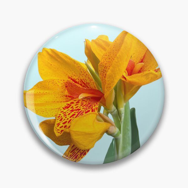 Item preview, Vibrant Yellow Canna Lily Botanical Floral Art designed and sold by glassmelon.com.