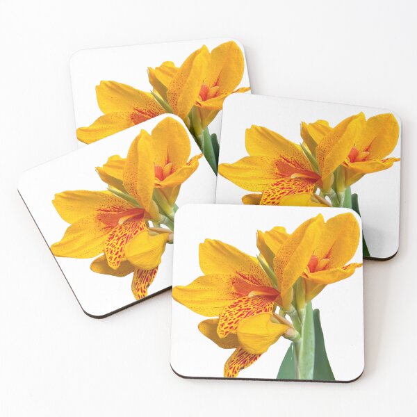 Item preview, Vibrant Yellow Canna Lily Botanical Floral Art designed and sold by glassmelon.com.