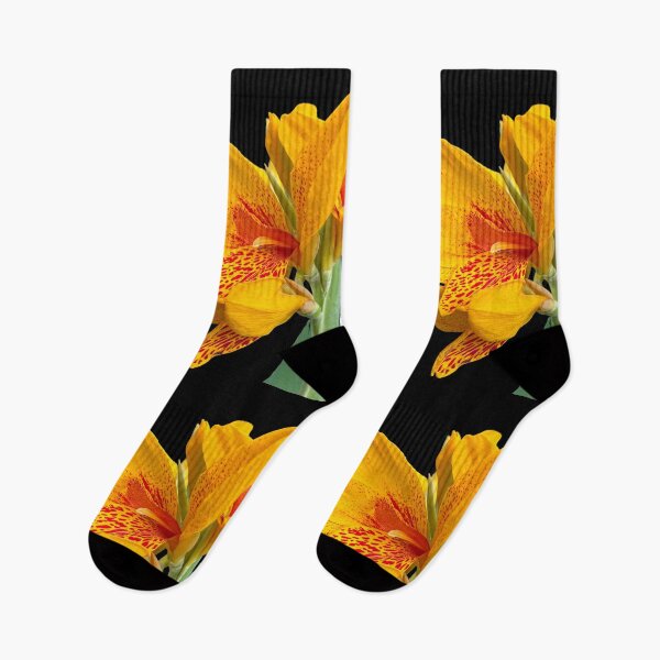 Item preview, Vibrant Yellow Canna Lily Botanical Floral Art designed and sold by glassmelon.com.