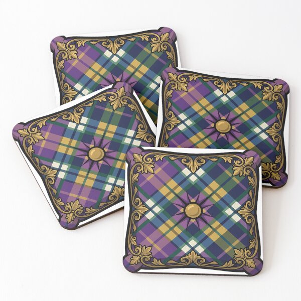 Item preview, Velvet Cushion - Highland Gothic Emblem designed and sold by IllumeInk.