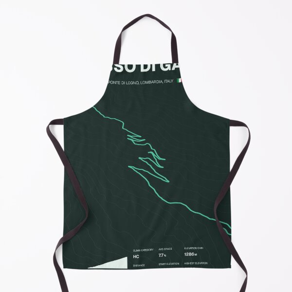 Item preview, Passo di Gavia Italy Cycling Route Map & Elevation Profile designed and sold by montivelo.