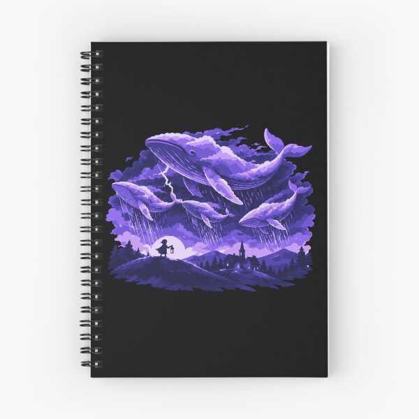 Item preview, Storm Whales - Sky Whales Fantasy Art designed and sold by Allohar.