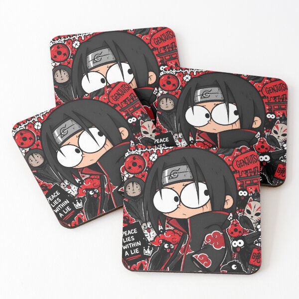 Item preview, Itachi | Chibi Dark Ninja Art – Red and Black Japanese Warrior Aesthetic designed and sold by Dyan4.