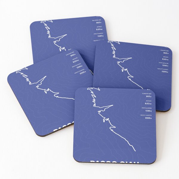 Item preview, Passo Giau Italy Dolomites Cycling Route Map & Elevation Profile designed and sold by montivelo.