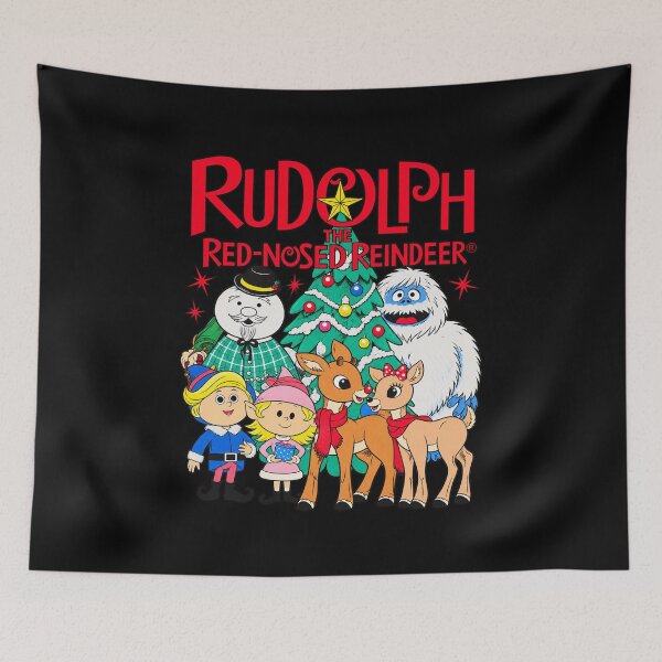 Item preview, Retro Christmas Reindeer and Festive Cartoon Friends designed and sold by NoirLuxeStudio.