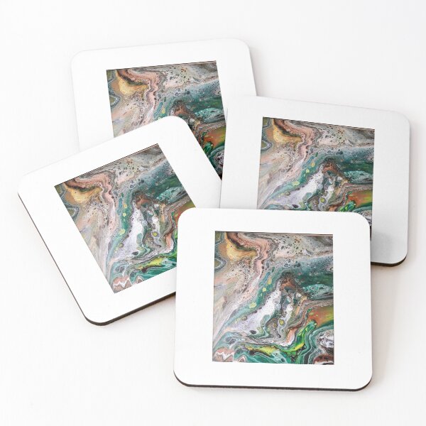 Item preview, Abstract green acrylic  designed and sold by Tjevansart.