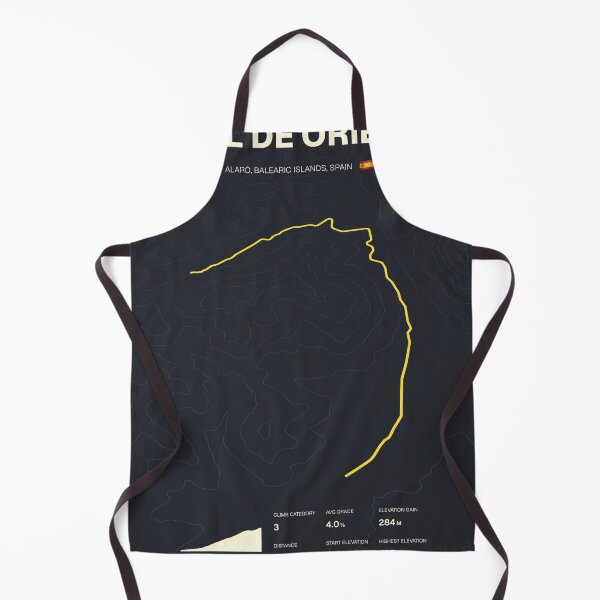 Item preview, Coll d'Orient Mallorca Cycling Route Map & Elevation Profile designed and sold by montivelo.