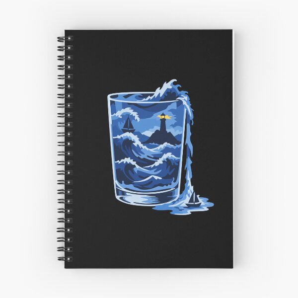 Item preview, Storm in a Glass - Lighthouse Ocean Waves designed and sold by Allohar.
