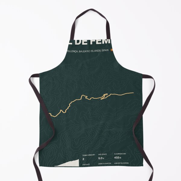 Item preview, Coll de Femenia Mallorca Cycling Route Map & Elevation Profile designed and sold by montivelo.