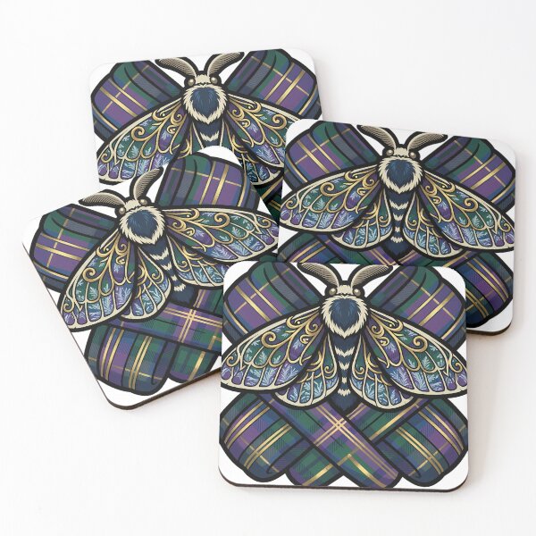 Item preview, Tartan Winter Moth - Gothic Emblem designed and sold by IllumeInk.