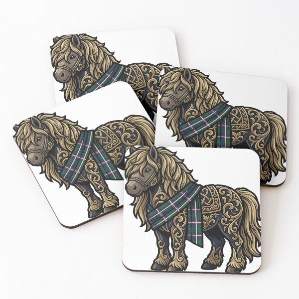 Item preview, Tartan Highland Pony - Gothic Emblem designed and sold by IllumeInk.