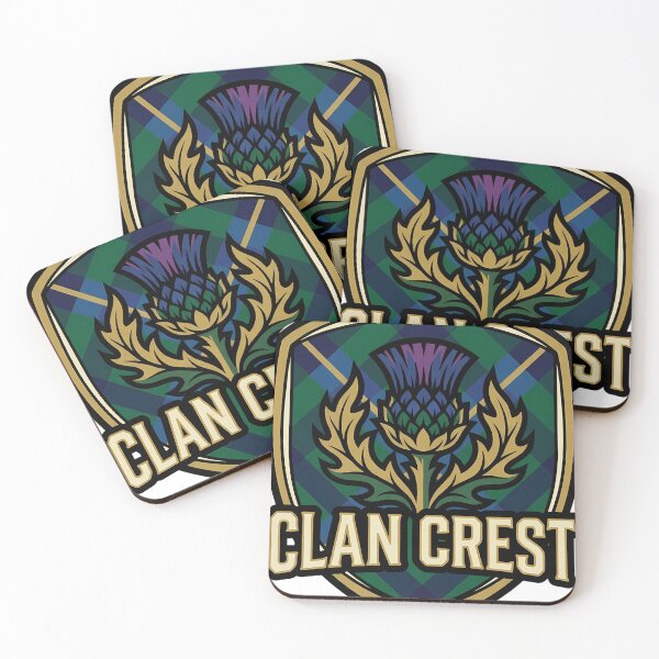 Item preview, Tartan Clan Crest - Highland Gothic Emblem designed and sold by IllumeInk.
