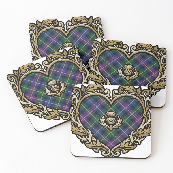 Item preview, Tartan Heart Emblem - Highland Gothic designed and sold by IllumeInk.