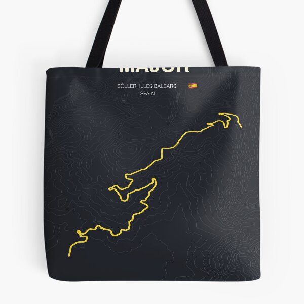 Item preview, Coll de Puig Major Mallorca Cycling Route Map & Elevation Profile designed and sold by montivelo.