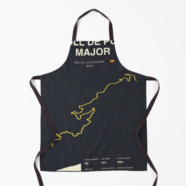 Item preview, Coll de Puig Major Mallorca Cycling Route Map & Elevation Profile designed and sold by montivelo.