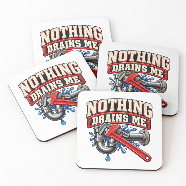 Item preview, Nothing Drains Me Funny Plumber Wrench Pipe Repair Handyman Trade designed and sold by Photo-Sphere101.