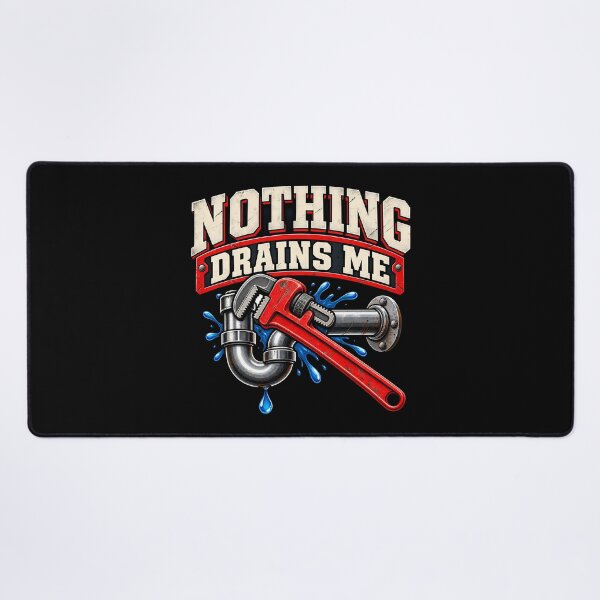 Item preview, Nothing Drains Me Funny Plumber Wrench Pipe Repair Handyman Trade designed and sold by Photo-Sphere101.