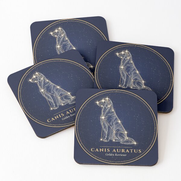 Item preview, Golden Retriever Constellation – Celestial Dog Art designed and sold by Celestial Atlas of Dogs.