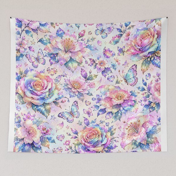 Item preview, Metallic Flowers with Iridescent Reflections designed and sold by Axokris.