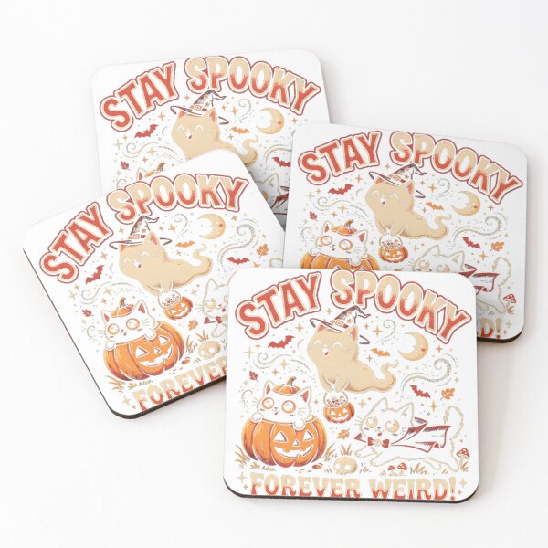 Item preview, Stay Spooky Forever Weird Cute Cat Ghost designed and sold by Adom-Fashon.