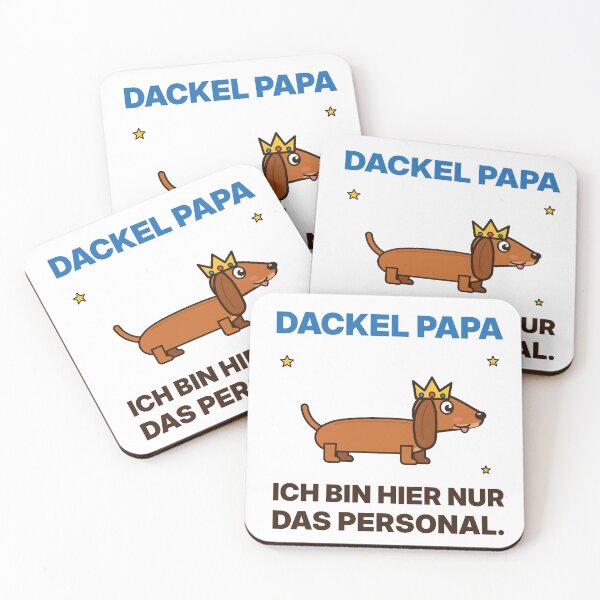 Item preview, Dachshund Dad – I'm just the staff here – Funny Dachshund Dad designed and sold by ZabCreation.
