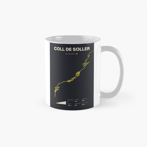 Item preview, Coll de Sóller Mallorca Cycling Route Map & Elevation Profile designed and sold by montivelo.
