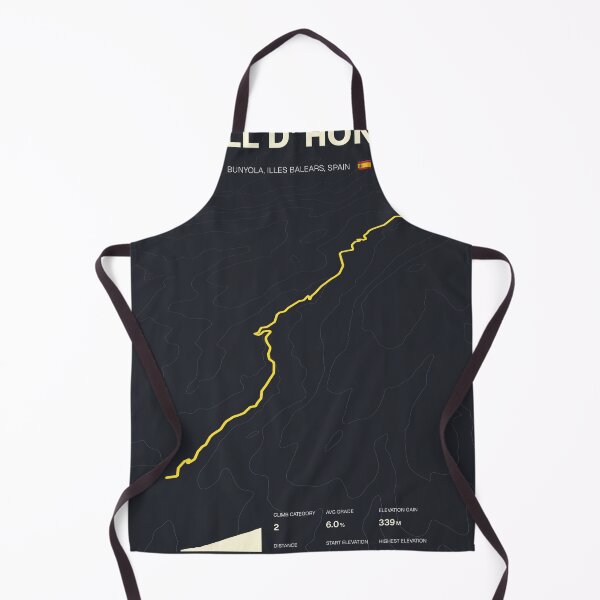 Item preview, Coll d'Honor Mallorca Cycling Route Map & Elevation Profile designed and sold by montivelo.