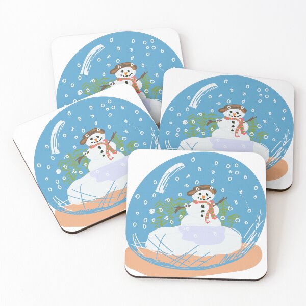 Item preview, snowman winter snowing snowglobe designed and sold by empressbat merch.