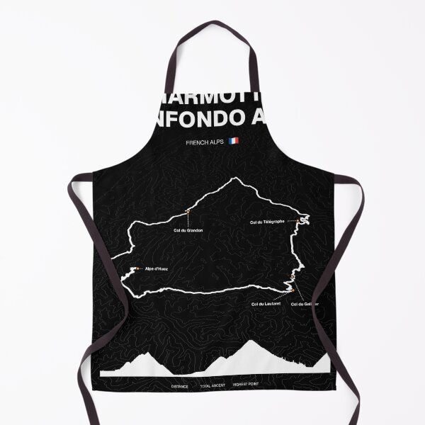 Item preview, Marmotte Granfondo Alpes France Cycling Route Map & Elevation Profile designed and sold by montivelo.