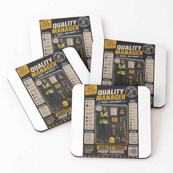 Item preview, Quality Manager – Funny QA QC Action Figure designed and sold by Eng-Art.