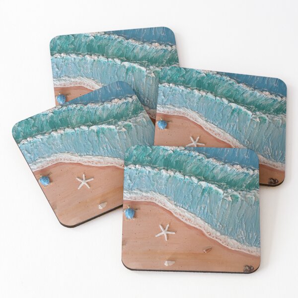 Item preview, Textured waves on the shore designed and sold by Tjevansart.