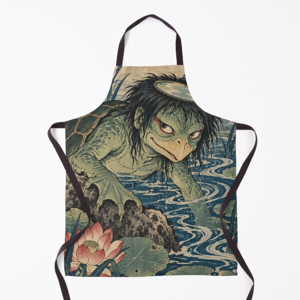 Item preview, Folclore japonés: El yokai kappa verde emerge del río. designed and sold by bapupa.