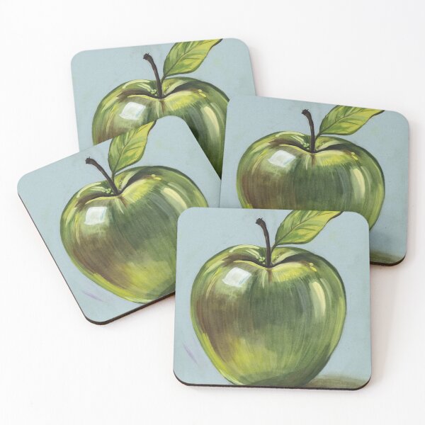Item preview, Green Apple Fruit Art Print Framed Black A4 New Picture designed and sold by marvin816.