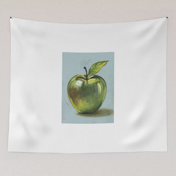 Item preview, Green Apple Fruit Art Print Framed Black A4 New Picture designed and sold by marvin816.