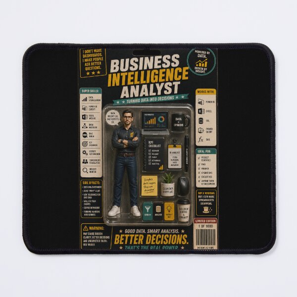 Item preview, Business Intelligence Analyst – Funny BI Action Figure designed and sold by Eng-Art.