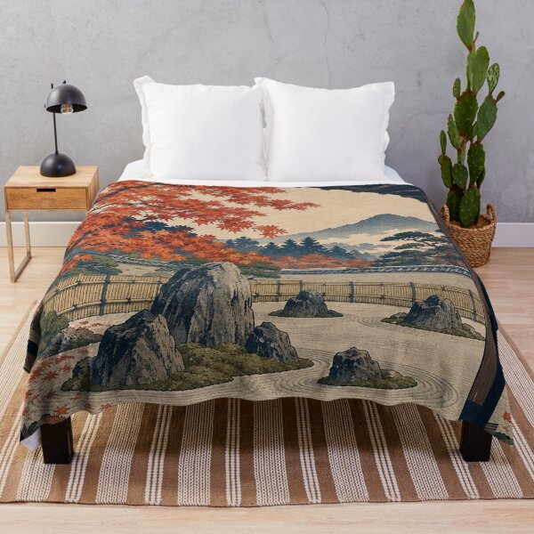 Item preview, Japanese Garden - Zen Rock Garden Beneath Red Maple designed and sold by bapupa.