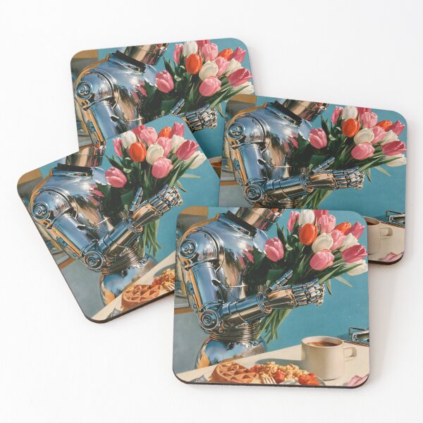 Item preview, Robot Butler with Tulips designed and sold by VisionaryVeils.
