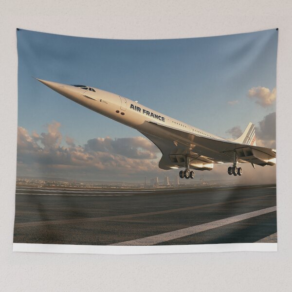 Item preview, Air France Concorde Ascending Through Soft Clouds designed and sold by Skyframe Aviation.