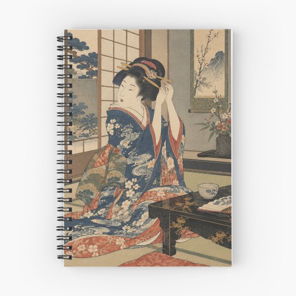 Item preview, Japanese Geisha - Adjusting Hairpin in Tatami Room designed and sold by bapupa.