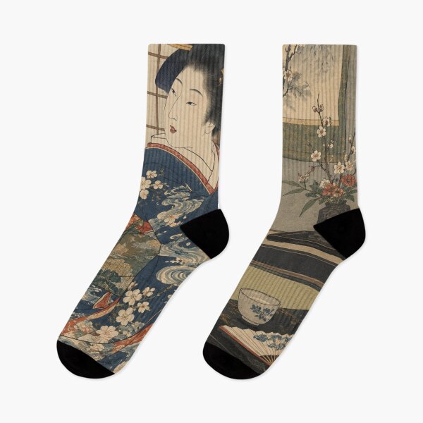 Item preview, Geisha japonesa - Ajustándose la horquilla en una habitación con tatami designed and sold by bapupa.