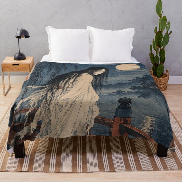 Item preview, Japanese Yurei Ghost - Woman on Moonlit Bridge designed and sold by bapupa.