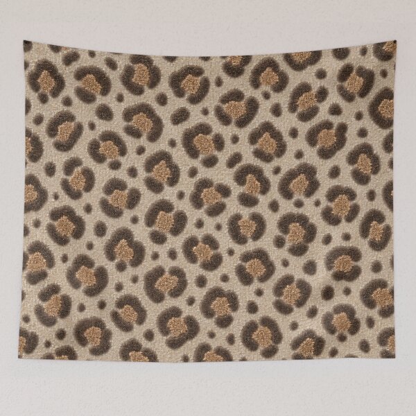 Item preview, Cozy Leopard Print – Plush Tufted Animal Pattern in Neutral Beige designed and sold by Kaleidoscope Print.
