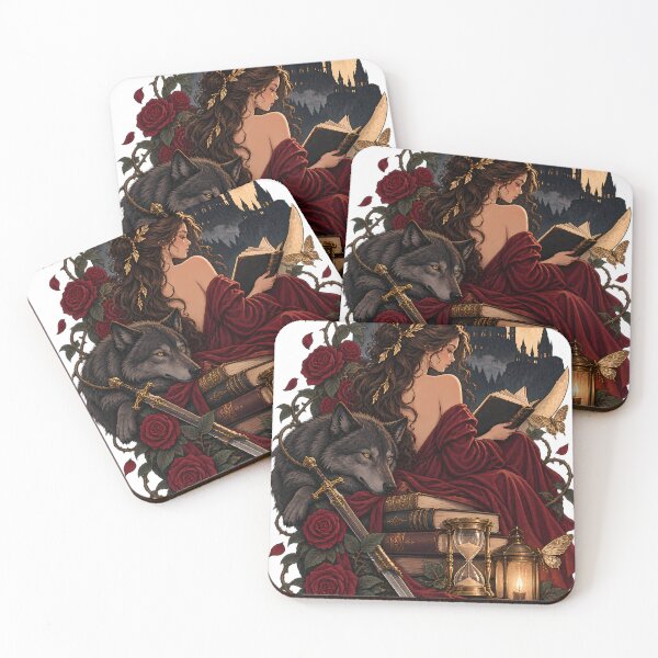 Item preview, Book Reader's Illustration designed and sold by WhimsyPeachCo.