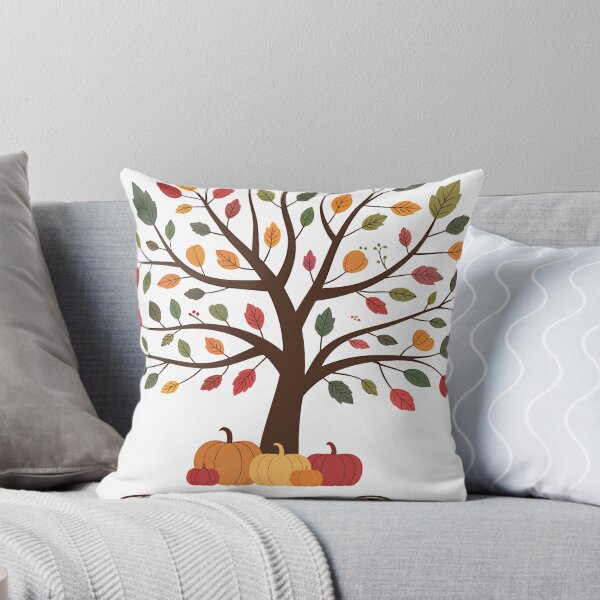 Item preview, Happy Thanksgiving Day Autumn Tree with Pumpkins and Colorful Leaves designed and sold by Affiliora.
