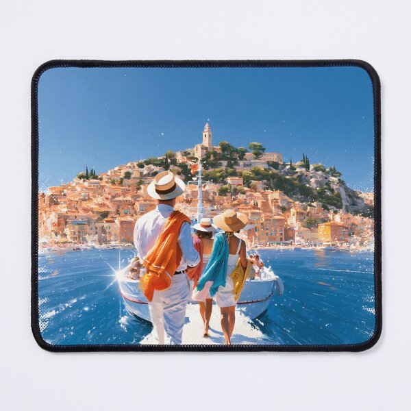 Item preview, Family Boat Day on the Riviera designed and sold by VisionaryVeils.
