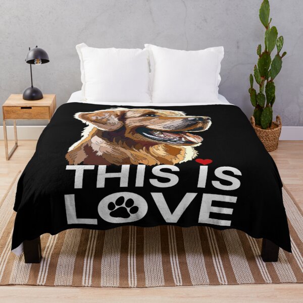 Item preview, This Is Love Golden Labrador Retriever designed and sold by Just-Arts-4U.