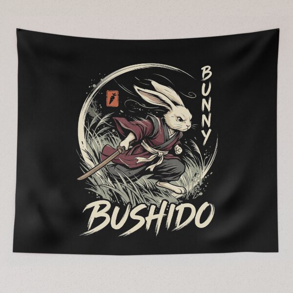 Item preview, Bunny Bushido Samurai Rabbit Japanese Art designed and sold by GCFULLA.